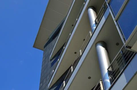 Facade of Modern Building Stock Photos