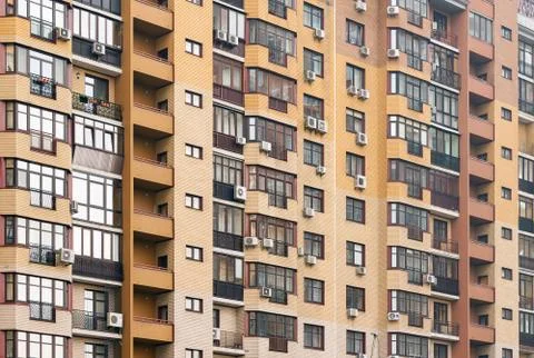 The facade of modern building Stock Photos