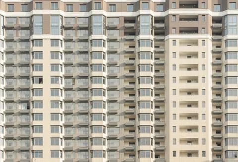 The facade of modern building Stock Photos