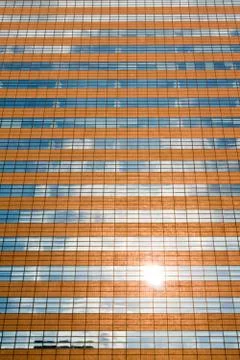Facade of a modern skyscraper Stock Photos
