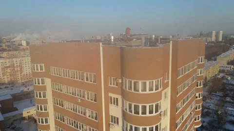 Facade of a multi-storey new building Stock Footage 167696326