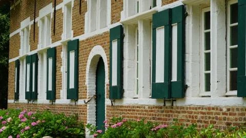 Facade of an old building 库存照片