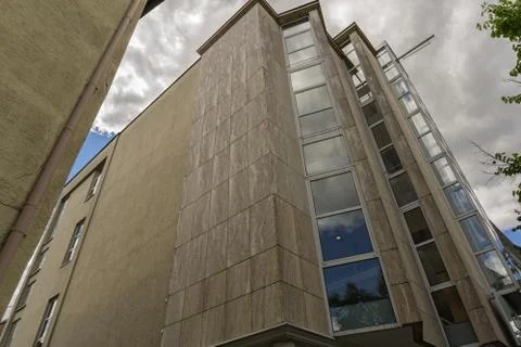 The facade of an old building Foto stock