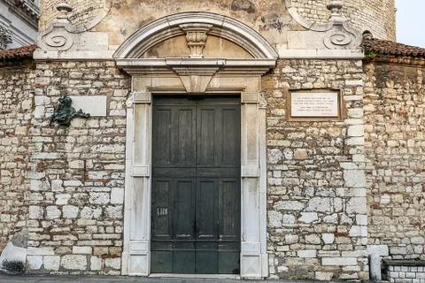 Facade of the old Duomo Stock Photos