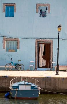Facade of the old house Foto stock