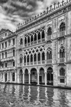 Facade of Palazzo Santa Sofia aka Ca D'Oro, Venice, Italy Stock Photos