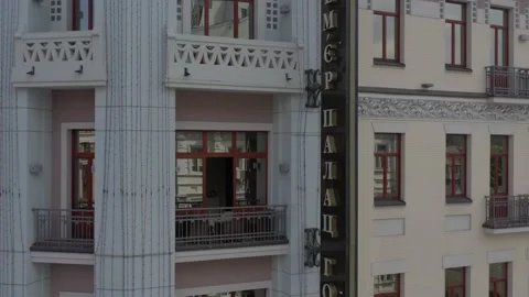 Facade of the Premier Palace Hotel Stock Footage 194100726