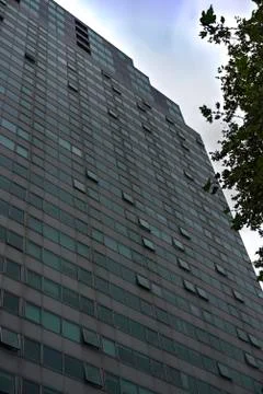 Facade of Redeveloped Apartment Block Stock Photos