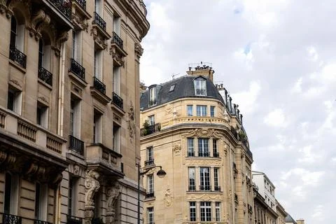 Facade of residential building 스톡 사진