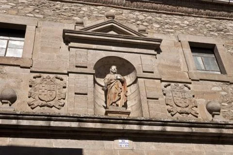 Facade of the Saint Joseph convent. Stock Photos