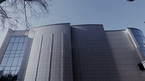 The facade of the shopping building Stock Footage 126206579