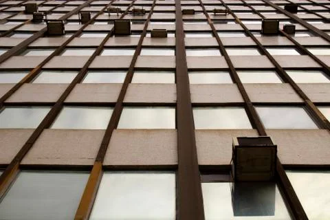 Facade squared perspective Stock Photos