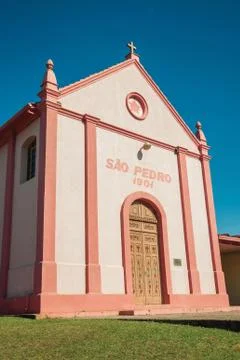 Facade of the St. Peter of the Stone Paths Chapel Stock Photos