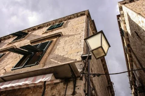 Facade of a stone building 写真素材