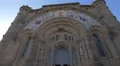 The facade of the Temple of Sacred Heart of Jesus in Barcelona 4k or 4k+ Resolution