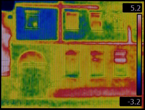 Facade Thermal Image Stock Photos