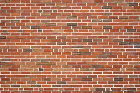 Facade view of brick wall background Stock Photos