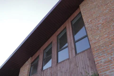 The facade of the villa Stock Photos