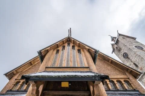 Facade of the Wang temple Stock Photos
