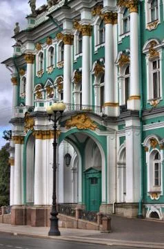 Facade of the Winter Palace Stock Photos
