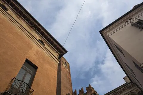 Facades and a tower Stock Photos