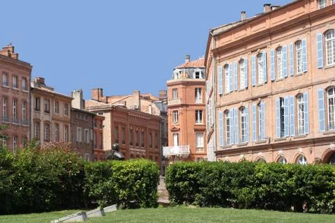 Facades in Toulouse Stock Photos
