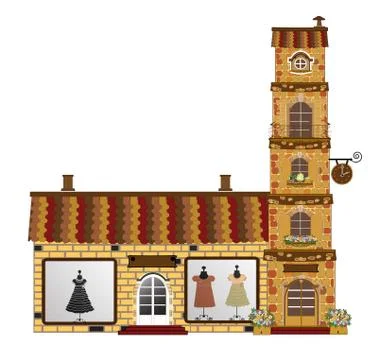 Facades vector Stock Illustration