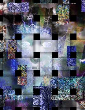 Face abstract Pattern Illustrazione stock