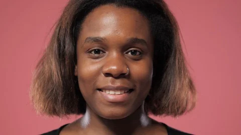 Face of an afro girl Video stock 107033861