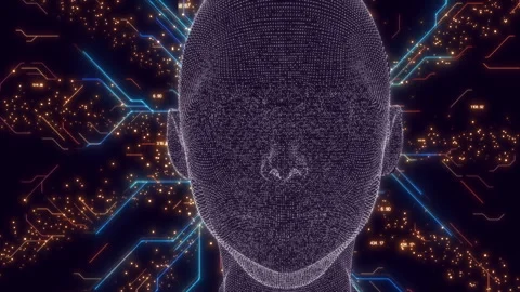 Face AI Technology Stock Footage 248138480