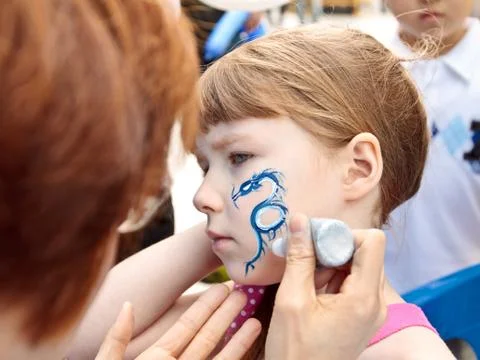 Face art Stock Photos