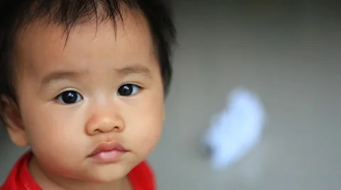 Face of asian children Video stock 52231174