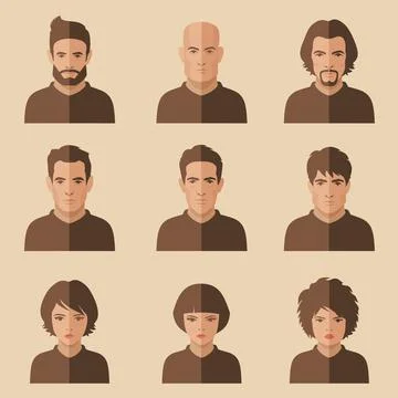 Face, avatar icon Stock Illustration