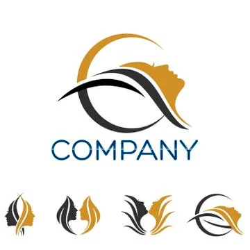 Face Beauty logo Stock Illustration