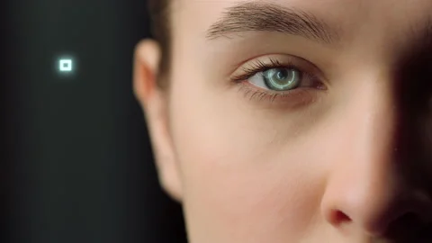 Face biometrical recognition system iden... | Stock Video | Pond5