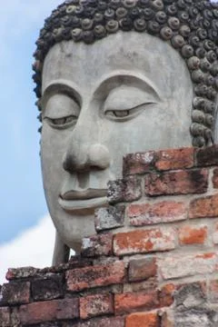 The face of buddha Foto stock