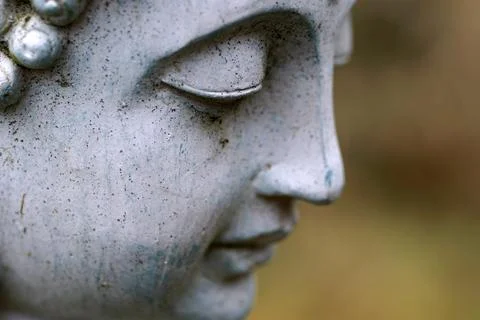 The face of a  buddha Stock Photos