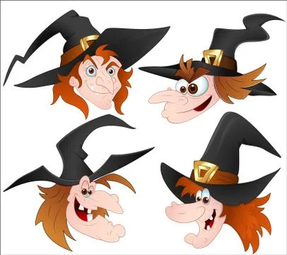 The face of the cartoon hero Stock Illustration