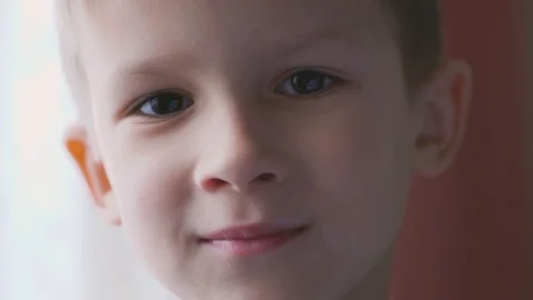 The face of the child close-up. Stock Footage 119906044