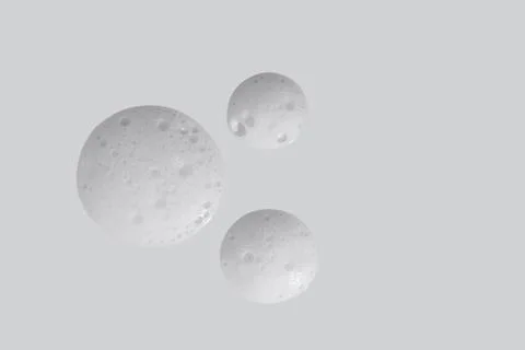 Face cleansing mousse texture on white background Stock Photos