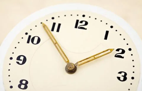 Face of the clock close-up Stock Photos