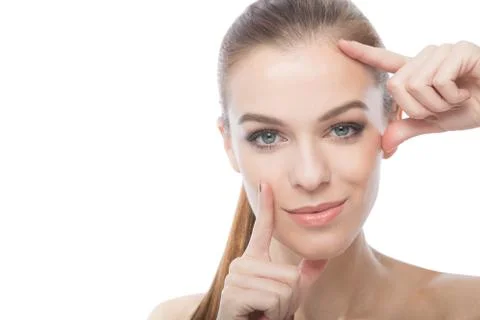 A face close-up Stock Photos