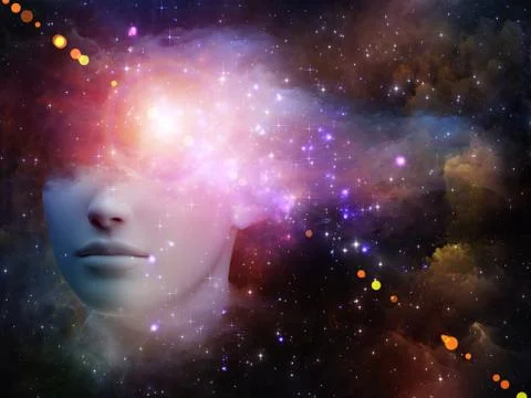 Face In The Cloud Stockillustratie