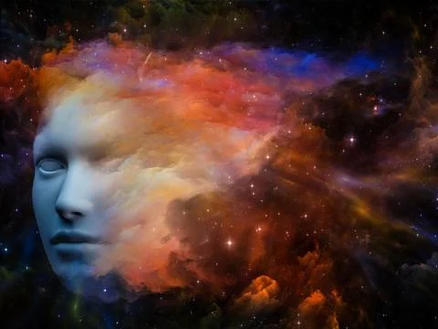 Face In The Cloud Stock Illustration