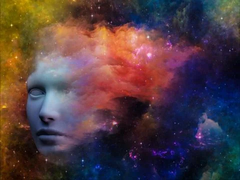 Face In The Cloud Stockillustratie