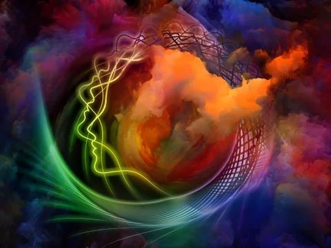 Face In The Clouds Stock Illustration