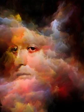 Face in the Clouds 스톡 일러스트