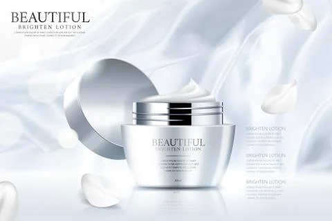 Face cream ads 스톡 일러스트