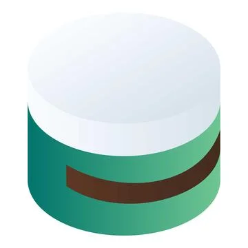 Face cream box icon, isometric style Stock Illustration