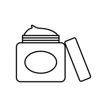 Face cream icon element of make up icon for mobile concept and web apps. Thin Illustrazione stock